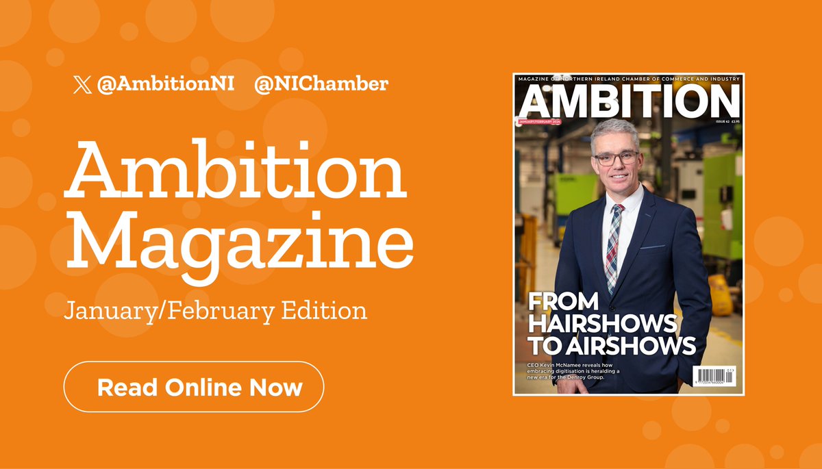 The January/February edition of Ambition is available to read online.

Cover story: @DenroyGroup 
Interviews with @Dell , @FAST_tech_ltd, @HYGCareers, @LaganNetworks, @PortviewFitOut and @UlsterCarpets 

Plus biz news, columnists and lifestyle.

Read Now 👉tinyurl.com/3d84bx7k