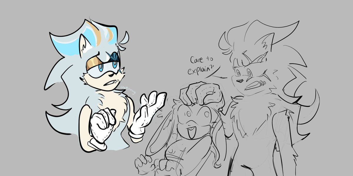 crypstorage's tweet photo. sonic oc... after a majillion years of standing on the outskirts of the fandom like an orbiting moon ;o; (turned my second fursona into a hedgehog, he's mad) #sonicoc https://t.co/lTQmOCiDlI