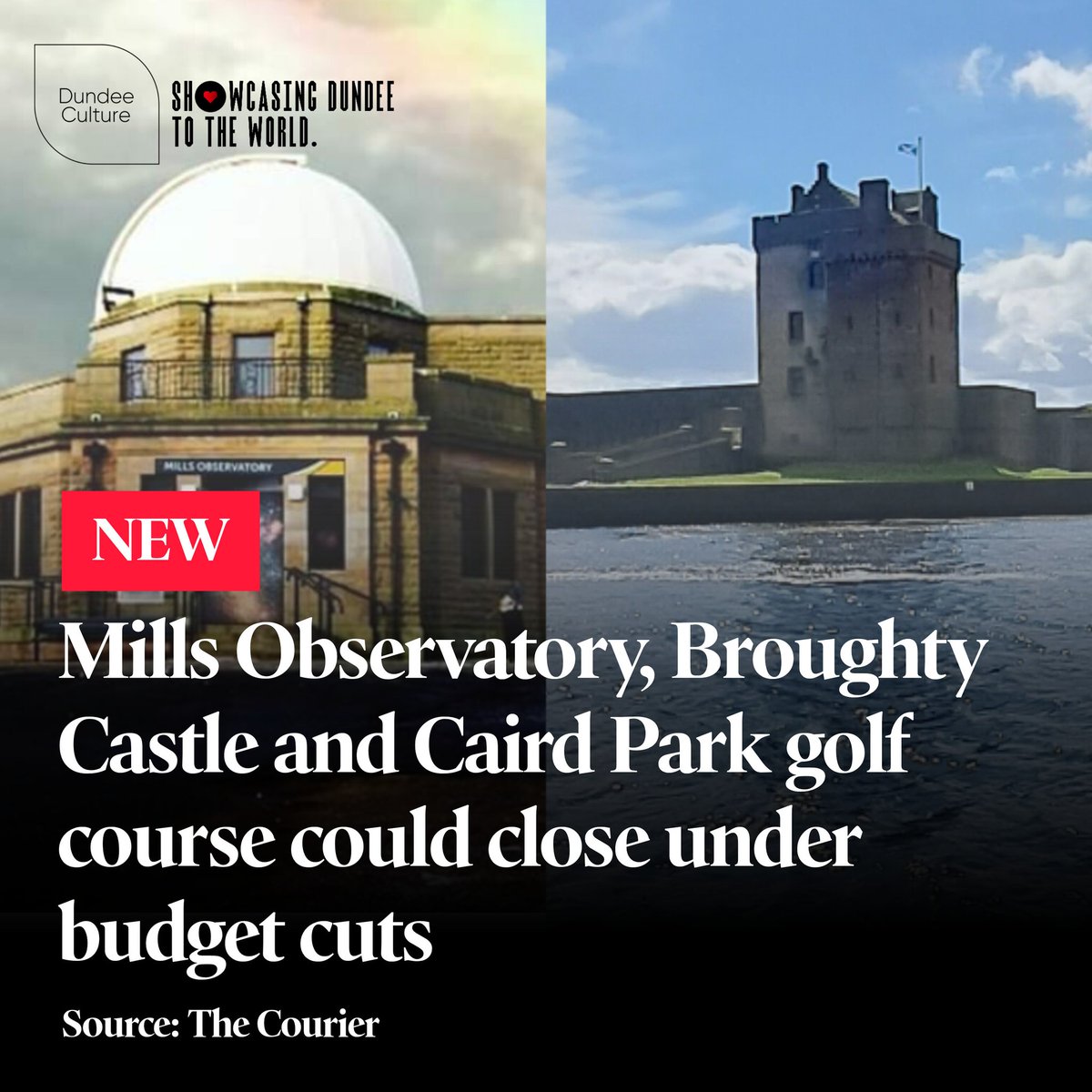 💔😞🚫 NEWS: This is seriously worrying news. Mills Observatory, Broughty Castle, Caird Park golf course &amp; two libraries could close as a result of potential budget cuts.

Closing the UK's oldest public observatory &amp; one of our oldest landmarks would be devastating.

 #Dundee