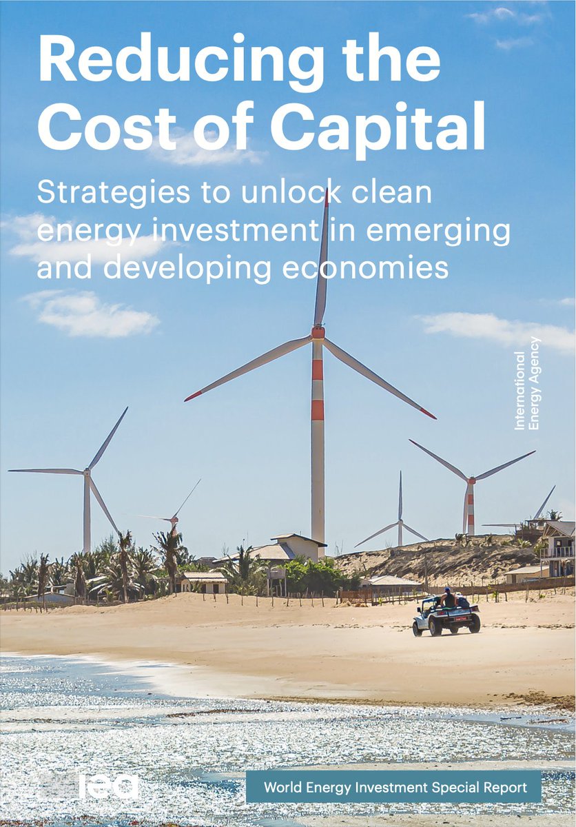 GRA_Renewables's tweet photo. @IEA report: #CleanEnergy investments in emerging markets and developing economies (#EMDE) outside of China need to soar to $1.6 trillion by the early 2030s to reach #3xRenewables.
Reducing cost of capital is key, even a 1% reduction could slash financing costs by a $150 billion. https://t.co/gaF9Bo8MMq