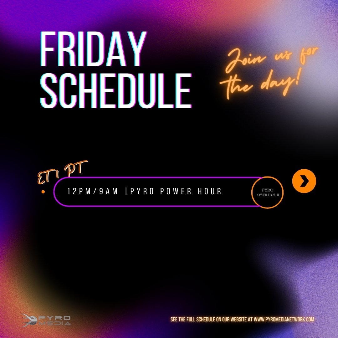 pyromedianet's tweet image. 🔥 TGIF PyroManiacs! 🔥 You made it through another week, and we couldn't be prouder of you! As we gear up for the weekend, let's keep that energy high and finish off strong! 

#TGIF #PyroManiacs #HappyFriday #PyroFamily #fiestyfriday #fridayfeeling #fridayvibes #friday #pyrofam