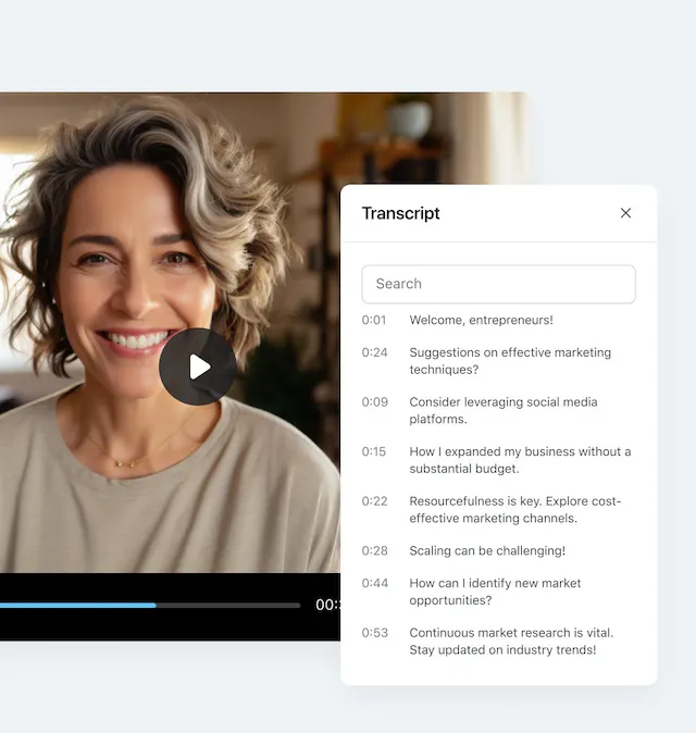 circle_sof's tweet image. There’s so much hidden value buried in your videos, event recordings, and course lessons.