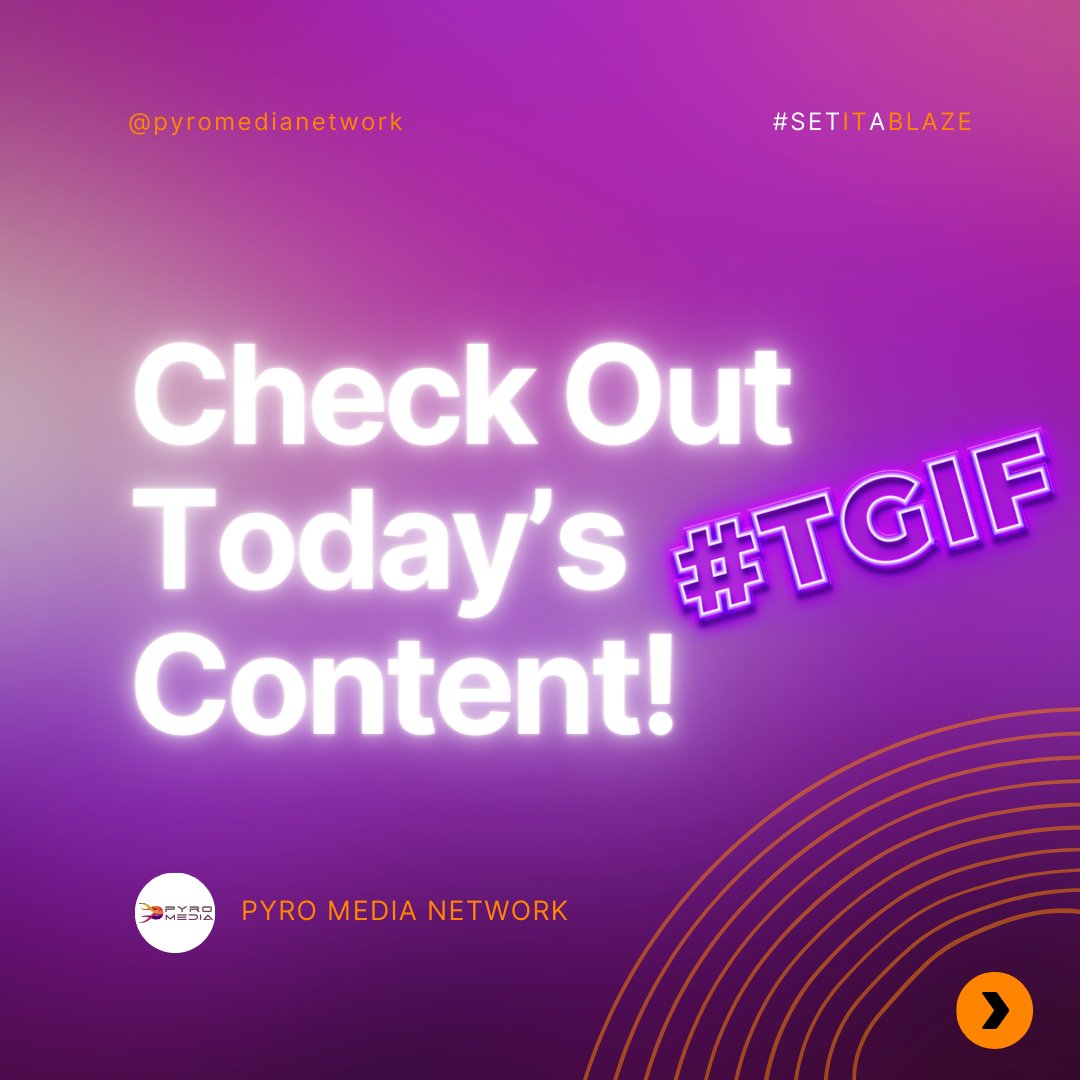 pyromedianet's tweet image. 🔥 TGIF PyroManiacs! 🔥 You made it through another week, and we couldn't be prouder of you! As we gear up for the weekend, let's keep that energy high and finish off strong! 

#TGIF #PyroManiacs #HappyFriday #PyroFamily #fiestyfriday #fridayfeeling #fridayvibes #friday #pyrofam