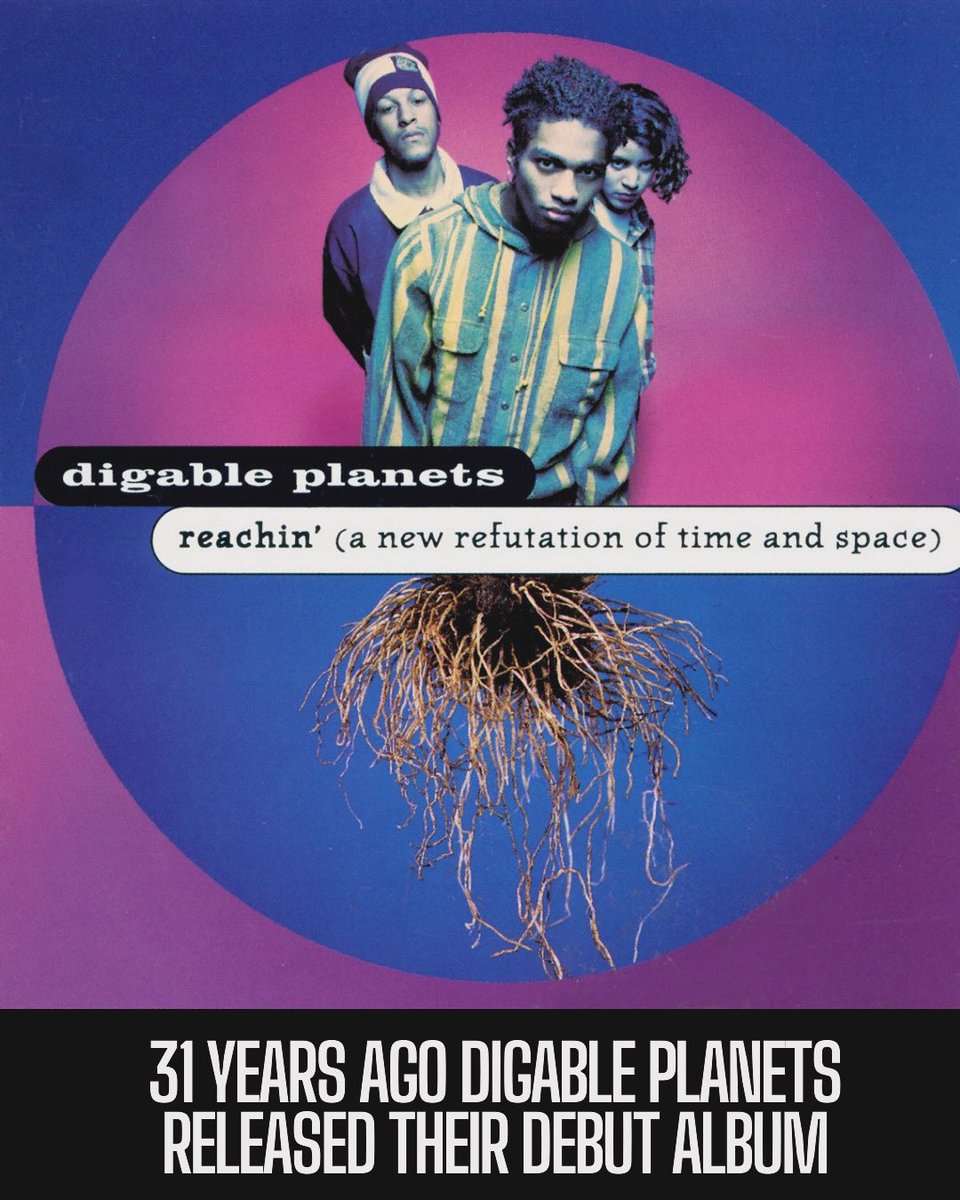 31 years ago Digable Planets released their debut album (A New Refutation of Time and Space). The album included the singles “Cool Like That”, “Where I’m From” and “Nickel Bags”. The album reached No.15 on the Billboard 200 and was certified gold. Salute ✊🏾 #Hiphop #93hiphop