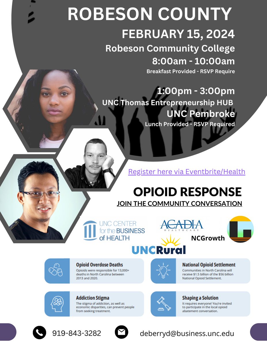 NCGrowth's tweet photo. Unite for Change!

Join our discussion on the opioid crisis &amp; the impact of abatement settlement funds. 2 meetings scheduled, attend one or both!  RSVP Required. 

REGISTER HERE: https://t.co/m0kkz2MiGr https://t.co/wWK3t8DLiQ