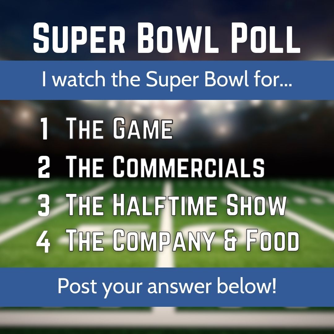 RefillRxConnect's tweet image. Poll Time: Why do you tune in to the Super Bowl? 🏈📊 

Share your game day motivation in the comments!

#SuperBowlViewing #FanPoll