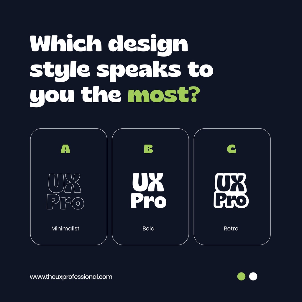 BraveAchievers's tweet image. Want to know why you like certain design styles? Learn more of this and other product design principles on the UX Professional Elevator, a platform for design pros. theuxprofessional.com

 #uxpro, #uiux, #uidesign, #productdesign, #userexperience, #designer, and #uxdesign.