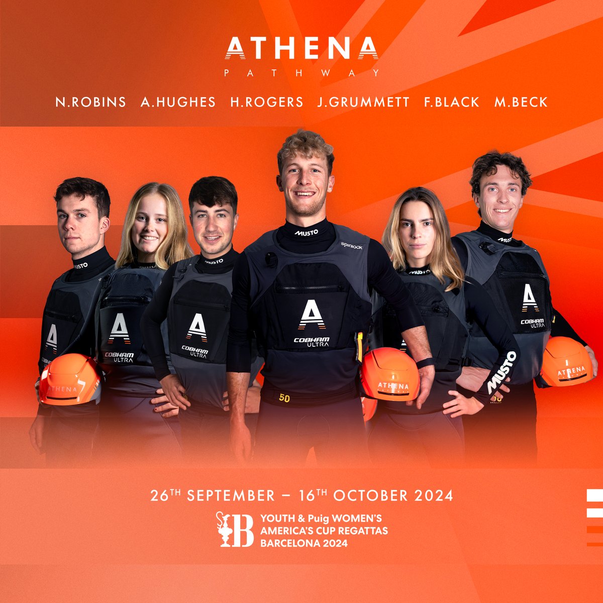 MEET THE YOUTH AC SQUAD ➡️ Swipe to learn more about your Athena Pathway Squad competing in the Youth America's Cup Regatta 2024 🚀#AC37 #barcelona2024