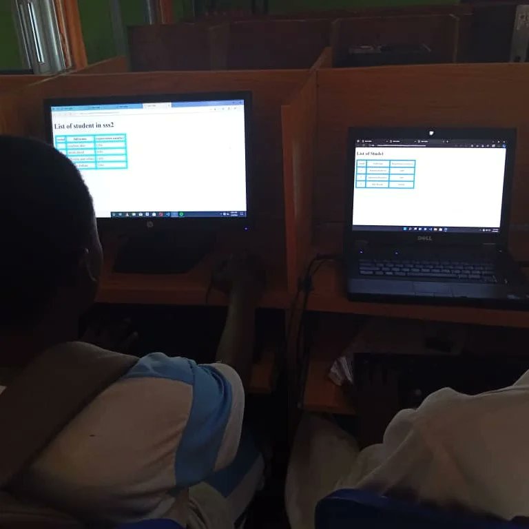 rosefulinterna2's tweet photo. Today our students at Roseful International High School were taught  how to create table element in html (tr element, td element).
Below are few pictures and video that showcases how the activity went.
#rosefulinternationalhighschool
#coding #html #htmlelement https://t.co/eQYWqnP0ve