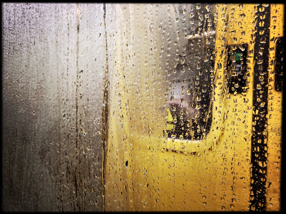 From this morning’s rainy metro commute.
