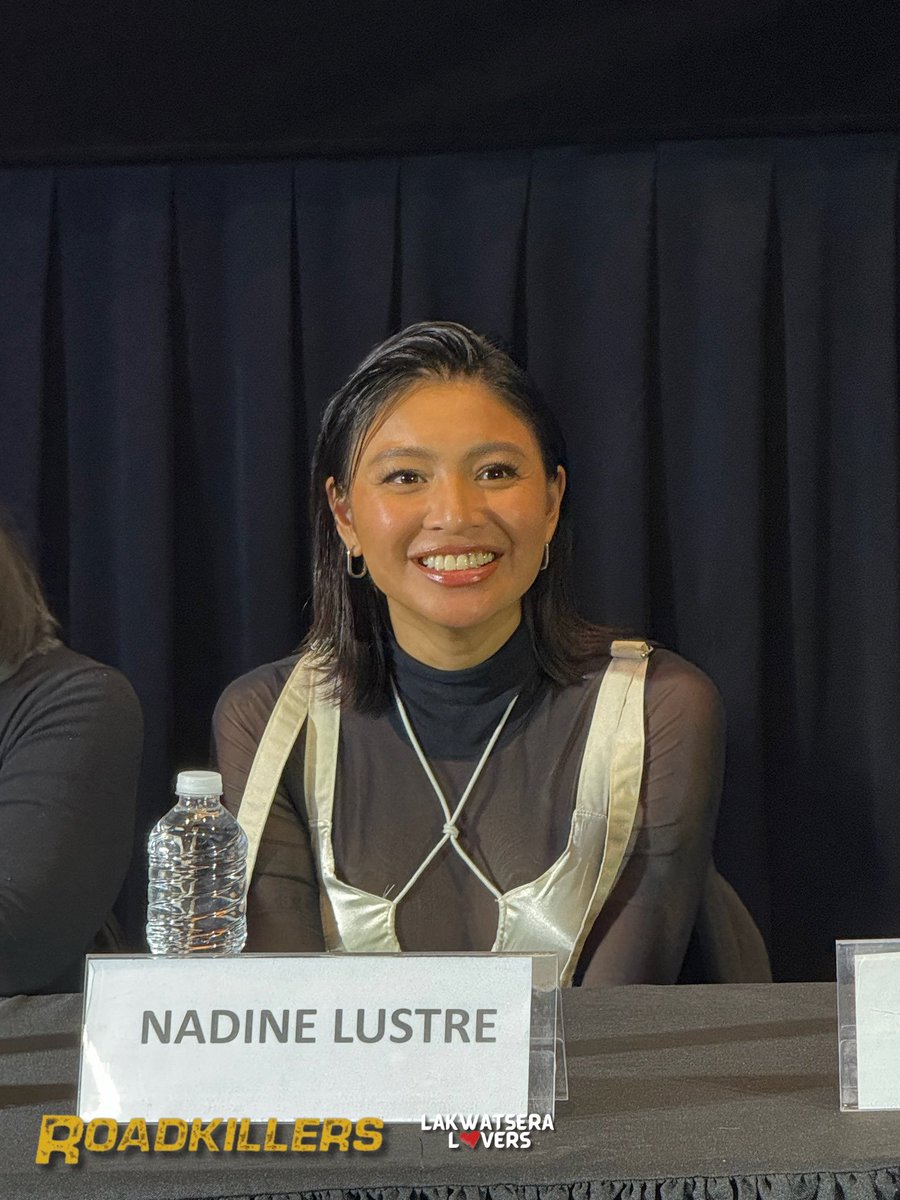 HelloLakwatsera's tweet photo. Appreciation post for the beauty of our President #NadineLustre 🥰😍

Earlier at the #RoadKillersMediaCon https://t.co/mWg5wH3mxp