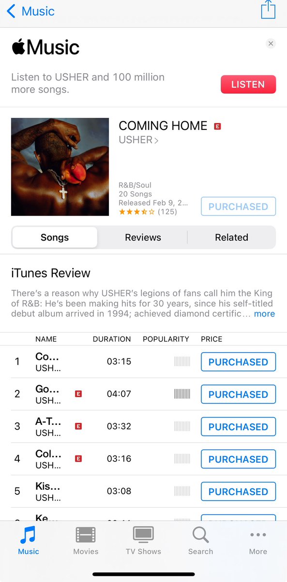 1017WhoOnMyLine's tweet photo. @Usher I Love This Album #ComingHome https://t.co/azW25fGZoi