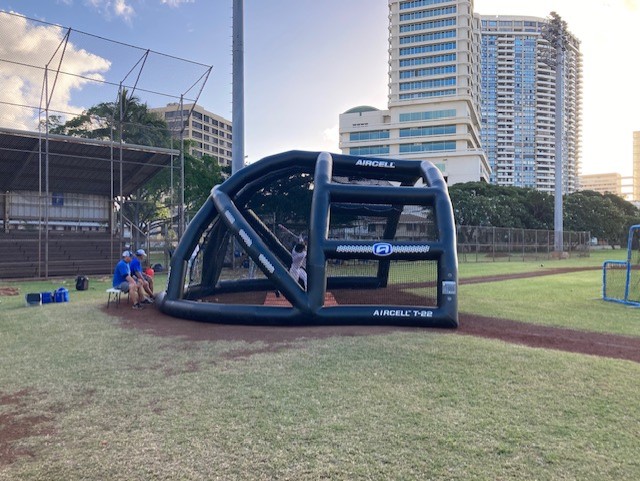 inmotionair's tweet photo. A special thank you to @Chaminade_Univ for making the investment in AIR. 
Chaminade Baseball can now take BP anywhere with their new #turtlebackstop
https://t.co/C8tUw9qjlA https://t.co/Rq2AwGhVeR
