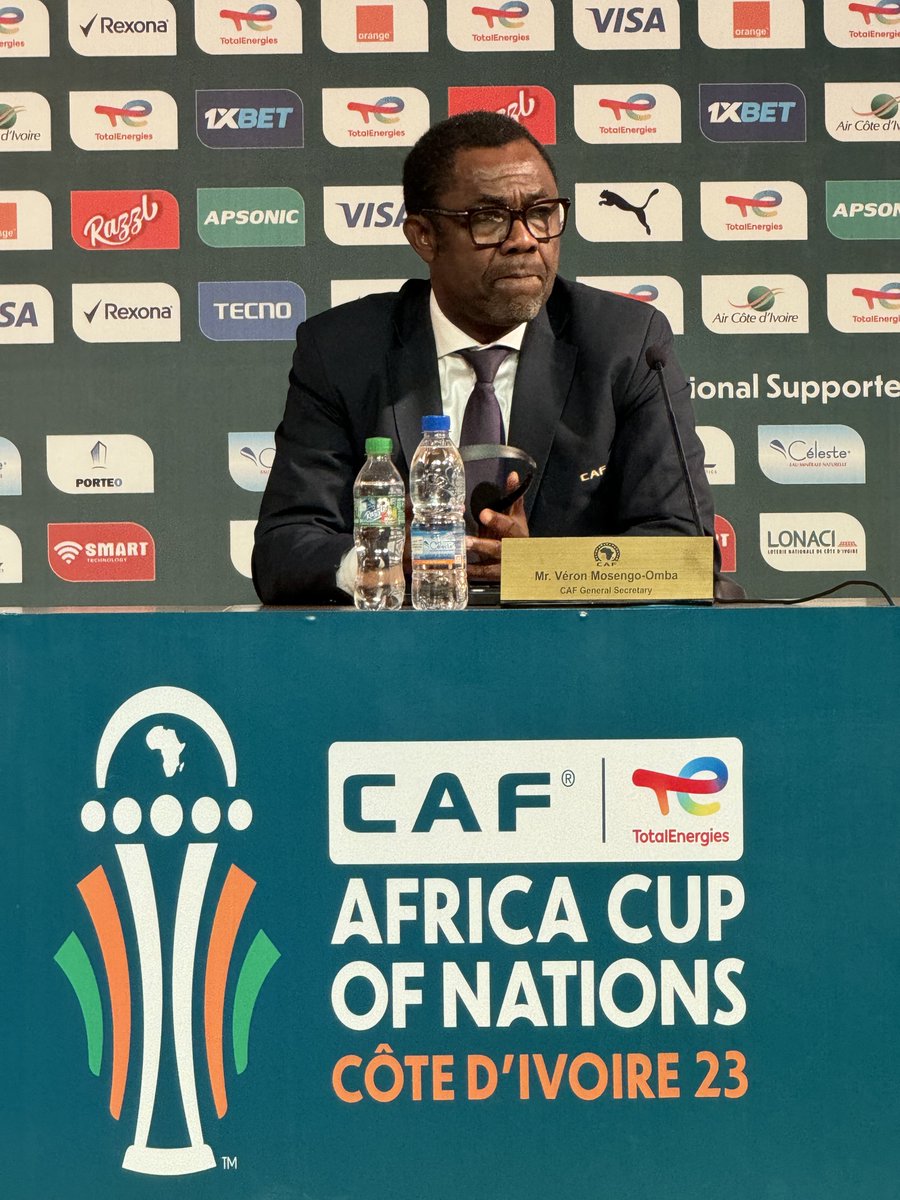 “It’s the broadcasters that have censored the DRC team protest and not CAF. As Africans, we are concerned with what is happening in Eastern Congo. The people of Goma matter.” CAF Secretary General, Véron Mosengo-Omba #AFCON2023