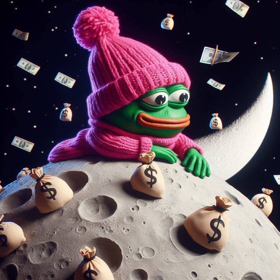 goatysteve1's tweet photo. @mrpunkdoteth the frog with a hat ofc! that new newwww @PepewifhatX https://t.co/vo94L9FG6P