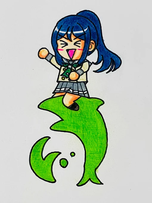 果南ちゃん誕生日おめでとう!!とはいえ去年の再掲でごめんよ#松浦果南生誕祭2024#松浦果南誕生祭2024 