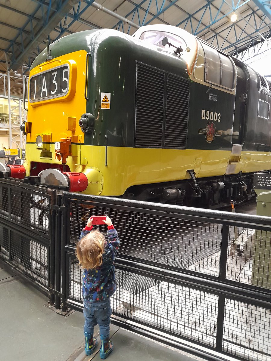 jaymz_hatstand's tweet photo. There's always plenty to take photos of @RailwayMuseum! Seb chose two of the best exhibits to point his 'camera' at! I'm sure there'll be more @festrail action in his 'viewfinder' in due course! #ClassicSteam #ClassicTraction #Railways #Deltic https://t.co/dwbvzDOz99