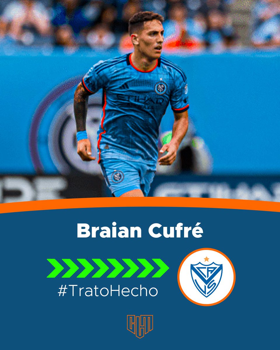 🚨[EXCLUSIVO] Vélez tiene un nuevo refuerzo: Braian Cufré regresa a la institución. 
*️⃣Arriba como agente libre tras haber salido de Mallorca y con un contrato por un año con opción a dos más. 
*️⃣Su último club fue New York City FC.
