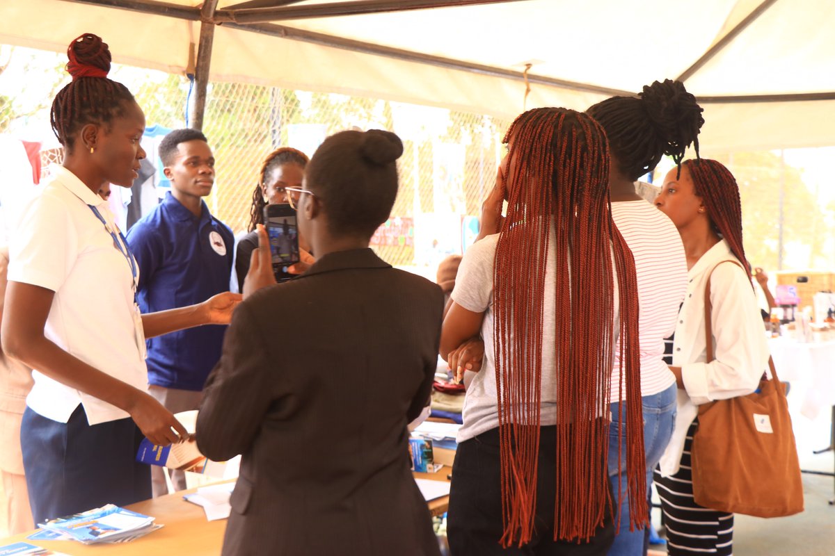 URAuganda's tweet photo. Day 1 of 2 of the Business Exhibition happening at @UCUniversityπ.
The URA Tax Education team in collaboration with the @ucu_taxsociety has today camped at Uganda Christian University, Mukono (UCU) for a 2-day Business Exhibition organized by the UCU Business Society.
The exhibition is a platform for teaching young entrepreneurs/business enthusiasts on all matters tax, and supporting them in formalizing their budding businesses and side hustles.
#TaxAlertGeneration
#FfeBanno
#DevelopingUgandaTogether
