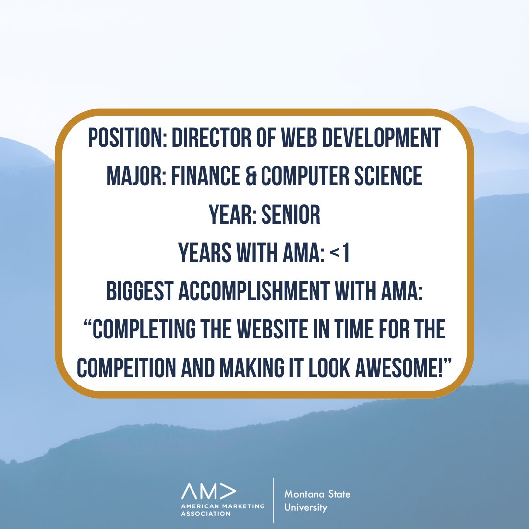 AMAMontanaState's tweet photo. Our January Member of the month is Michael Belmear, Director of Web Development! Thank you for all your hard work for AMA. @jabsbizschool https://t.co/jL4uWtrtMY