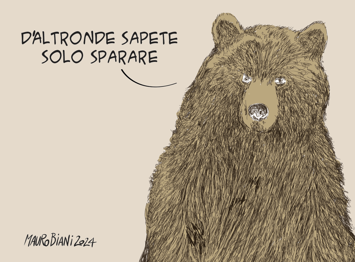 #M90 #orso 
E non solo agli animali.
Oggi su <a href="/repubblica/">Repubblica</a>