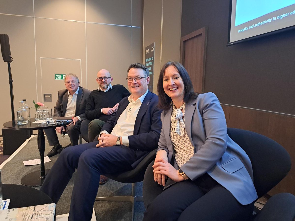 LondonHigher's tweet photo. Today our CEO @dianajbeech spoke at the #HESPA conference looking at Elections 2024: what happens next?
With @JonathanWoodhe2 @nickhillman and @Lee_Findell 👇 https://t.co/k1tpYHVbSd