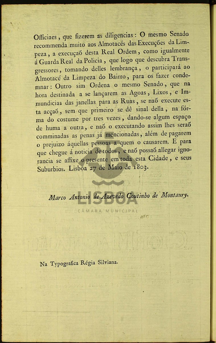 ArquivoLisboa's tweet photo. #documentosemarquivo
Edital sobre o horário para a realização de despejos nas ruas, 1803
#arquivomunicipaldelisboa #amemóriadacidade #editais #chancelariaregia https://t.co/tyiiByUp0N