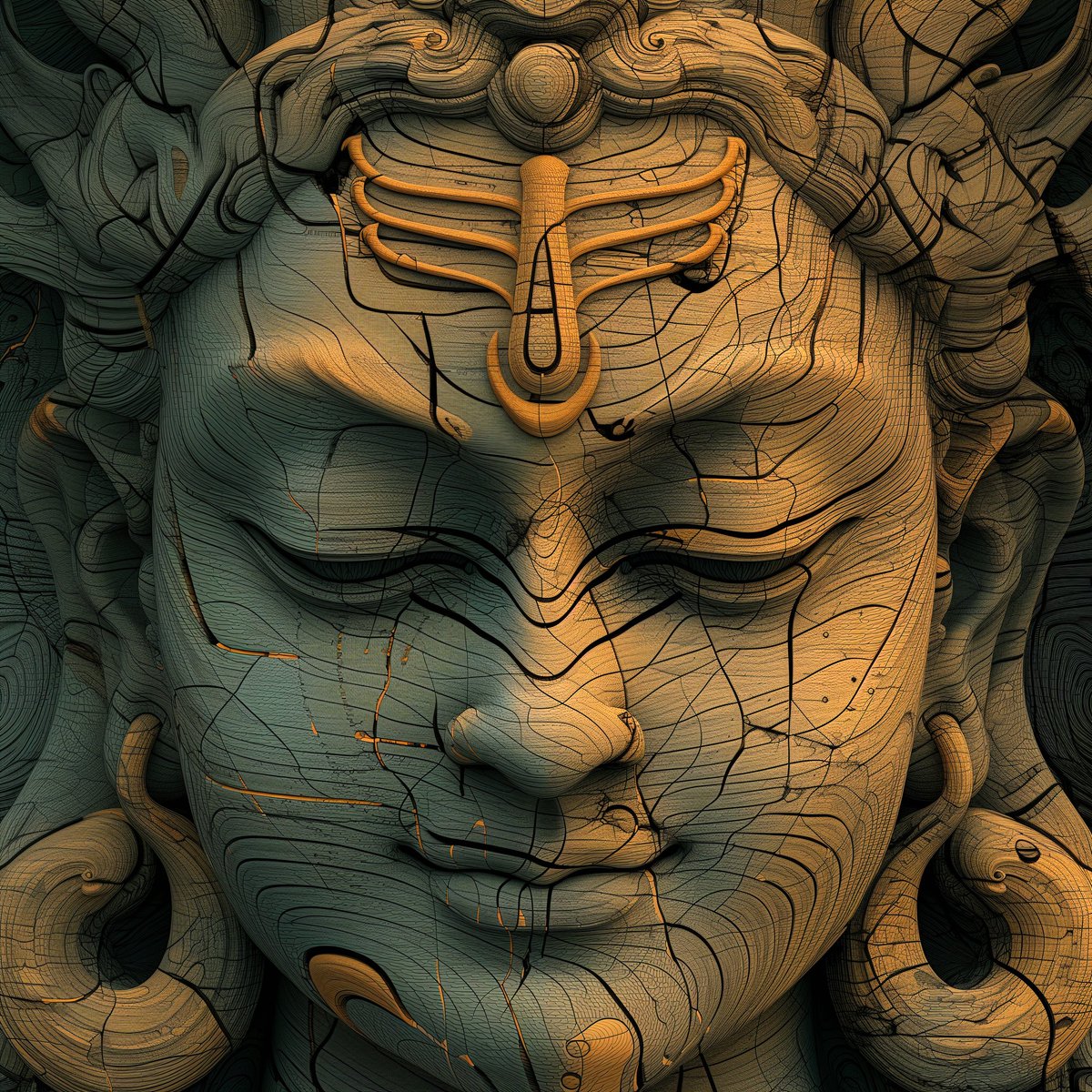 Shiva close-up
#graphictheory #midjourney #AIart
#shiva #woodsculpture