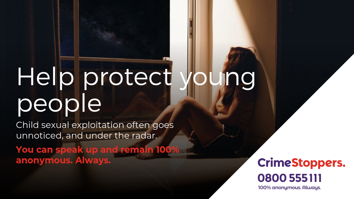 Child Sexual Exploitation (CSE) is a form of sexual abuse that occurs when an individual uses an imbalance of power to coerce, force, or manipulate a young person to take part in sexual activity.

Learn more and speak up 100% anonymously to our charity:
bit.ly/2YlRjT4