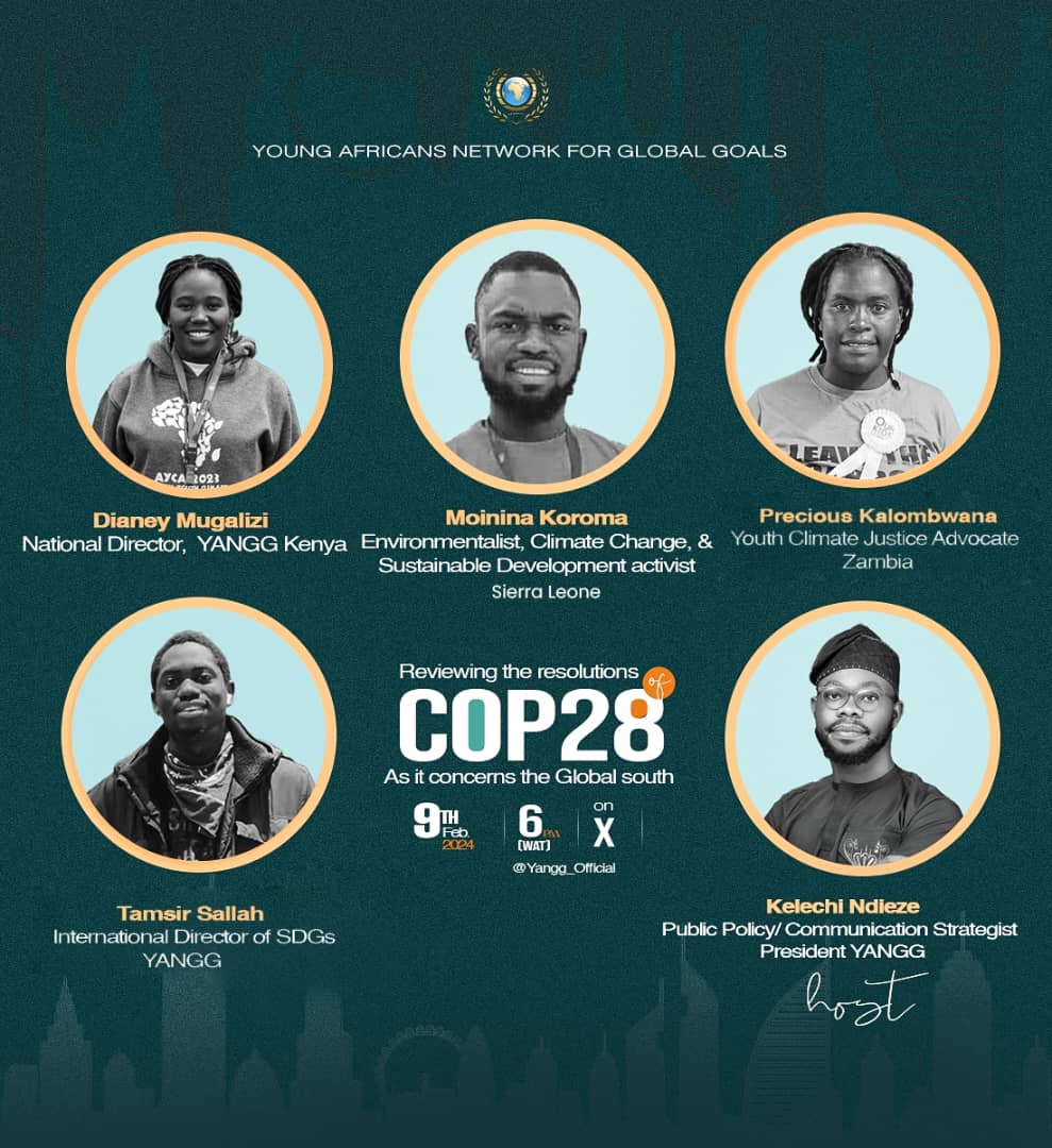 Tonight, we will shade light on the implications of COP28 agreement for a transition into a renewable energy future Schedule to be in the space today by 6 pm WAT x.com/i/spaces/1gqxv…