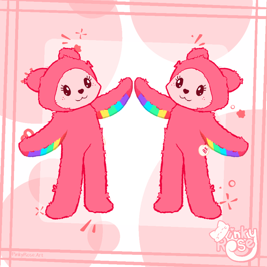 PinkyRoseArt's tweet photo. And now for the fourth one!
This one is amethyst the rainbow bear (4/8 in the set)

#comingsoon #smallbusiness #keychain #keychains #sticker #stickers #artist #art #digitalart #amethyst #rainbowbears #beaniekids https://t.co/jNVfhZt0aC