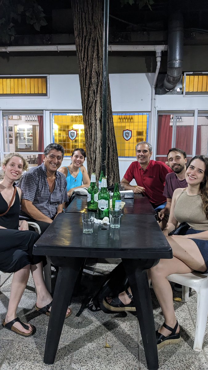 marusacer's tweet photo. Farewell dinner with @biondi_lab 
Saying goodbye to my team for the last 7 years 🥲! The best scientist AND people https://t.co/TNZ4YSC3Vk