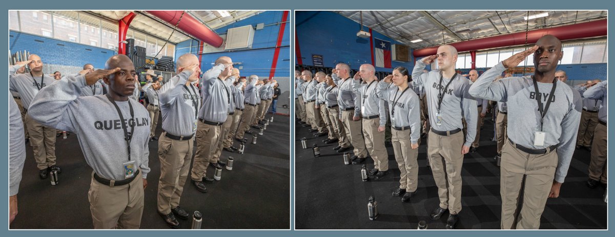 TxDPS's tweet photo. Good morning from Class A-2024!

As these Trooper Trainees begin their third week at the Academy, we’re excited to report that their time w/ DPS is off to a great start. Please join us in cheering on A-2024 as they work hard to learn and prepare for their lives as DPS Troopers. https://t.co/I2kt8oFJi6
