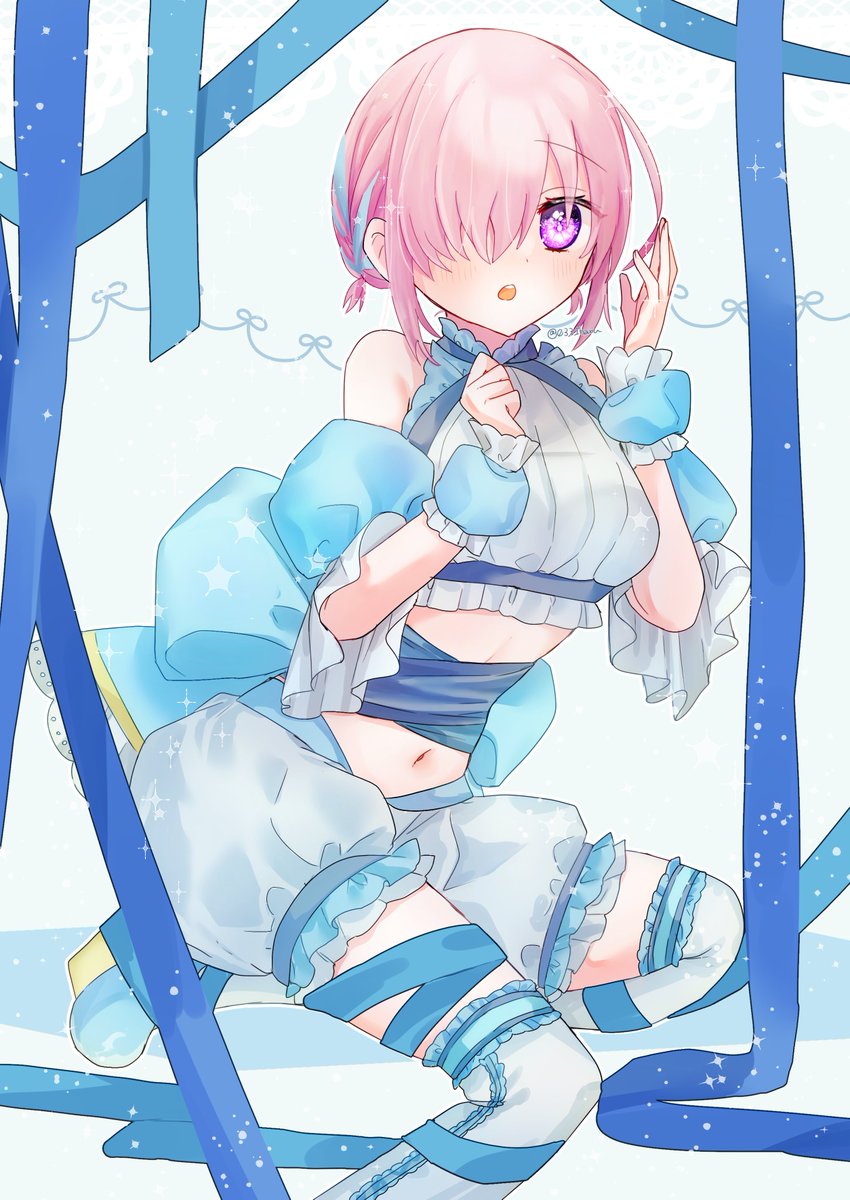 マシュ・キリエライト(Fate) 「去年のバレンタインとホワイトデーの絵 」|はるかっぱのイラスト