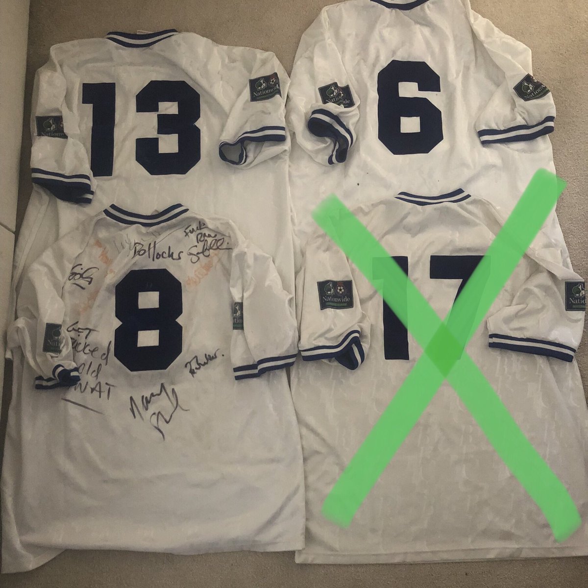 Bury FC Match Worn Shirts tweet media