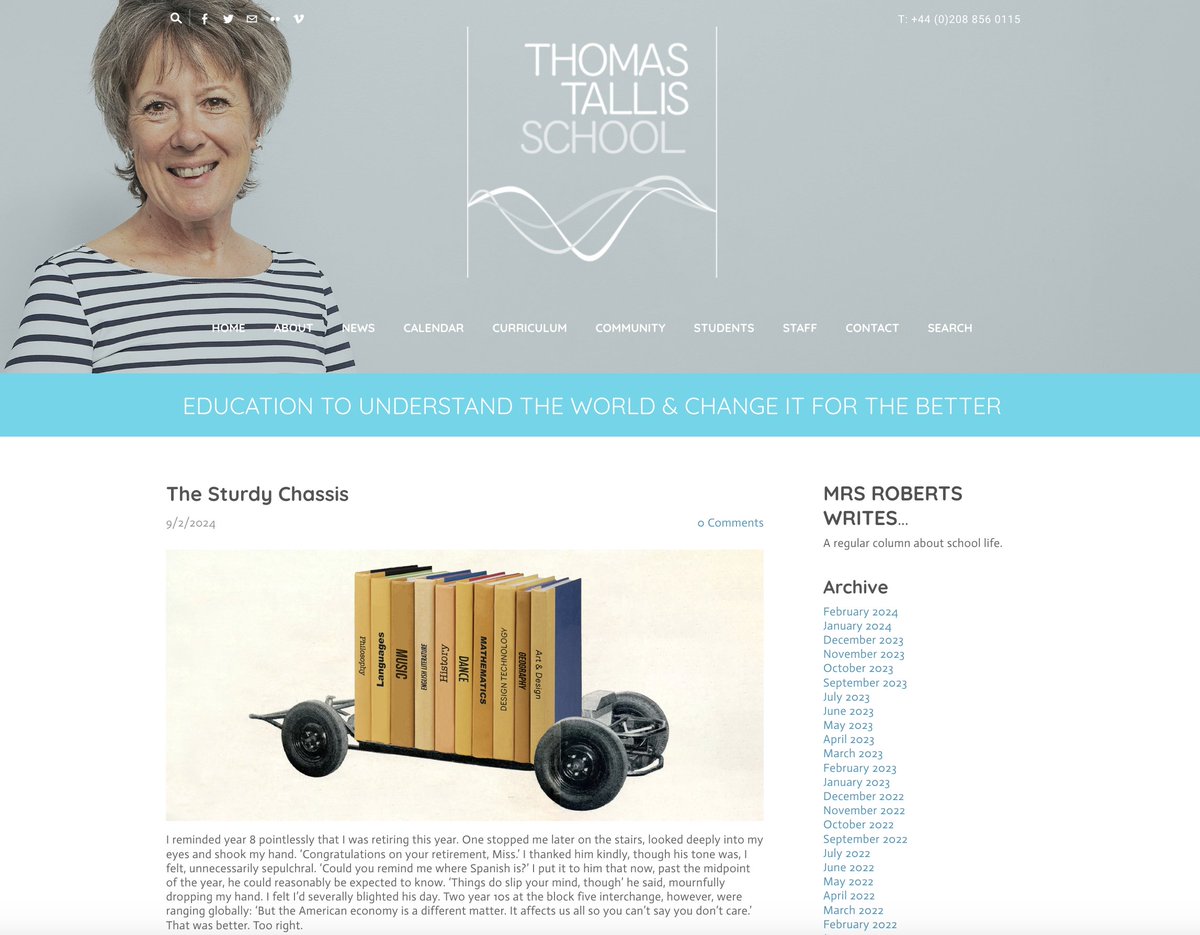 Mrs Roberts writes about the sturdy chassis: thomastallisschool.com/mrs-roberts-wr… #mrsrobertswrites