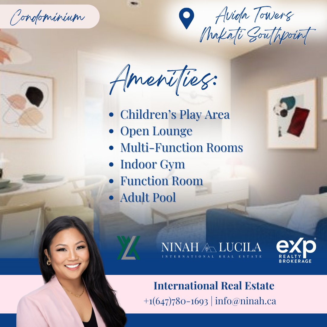Set to rise in Metro Manila’s prime business district is your new home in the south of Makati – Avida Towers Makati Southpoint. 

Being close to the city center means you’ll never miss out on anything.

#InternationalInvestment #InvestinthePhilippines #Internationalrealestate