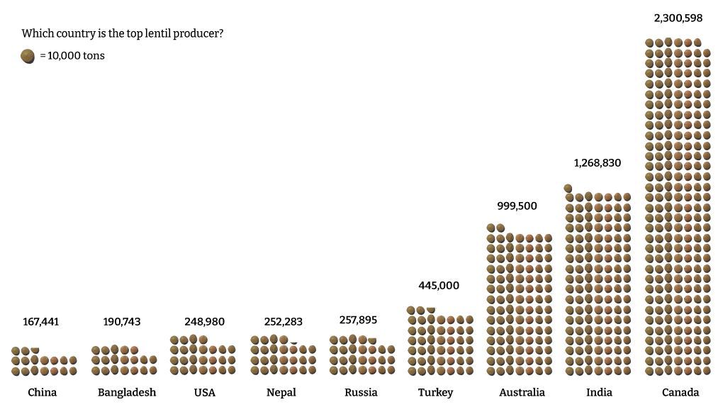 gaurav_kochar's tweet image. #Lentil production expands across an impressive 5.5 million hectares globally.