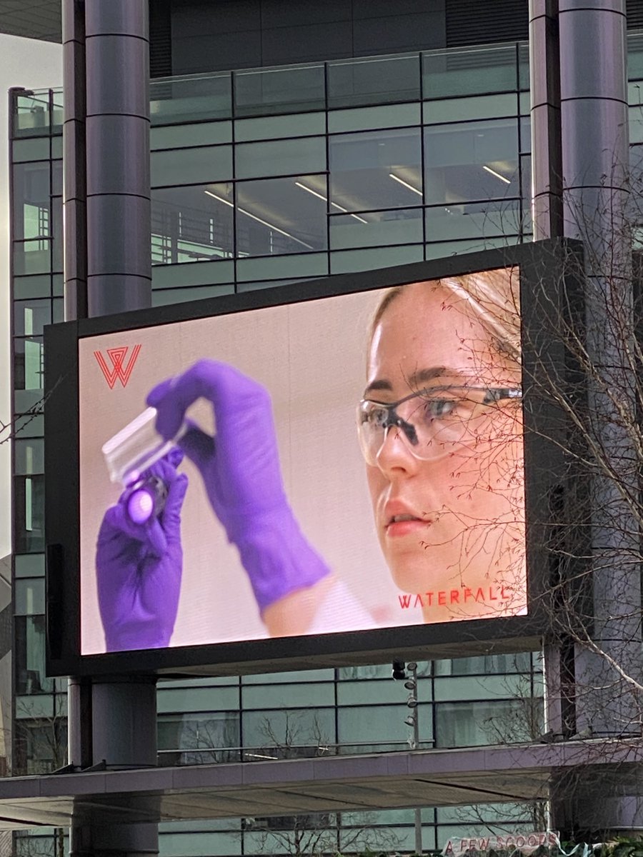 Jimtudor07's tweet image. I still get a buzz every time our @WeAreWaterfall work flashes up on the massive @MediaCityUK screen. It makes me very happy!
