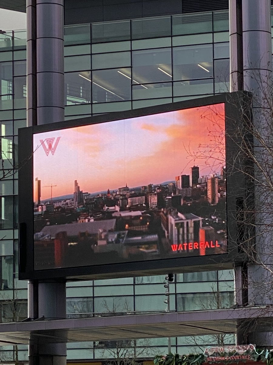 Jimtudor07's tweet image. I still get a buzz every time our @WeAreWaterfall work flashes up on the massive @MediaCityUK screen. It makes me very happy!