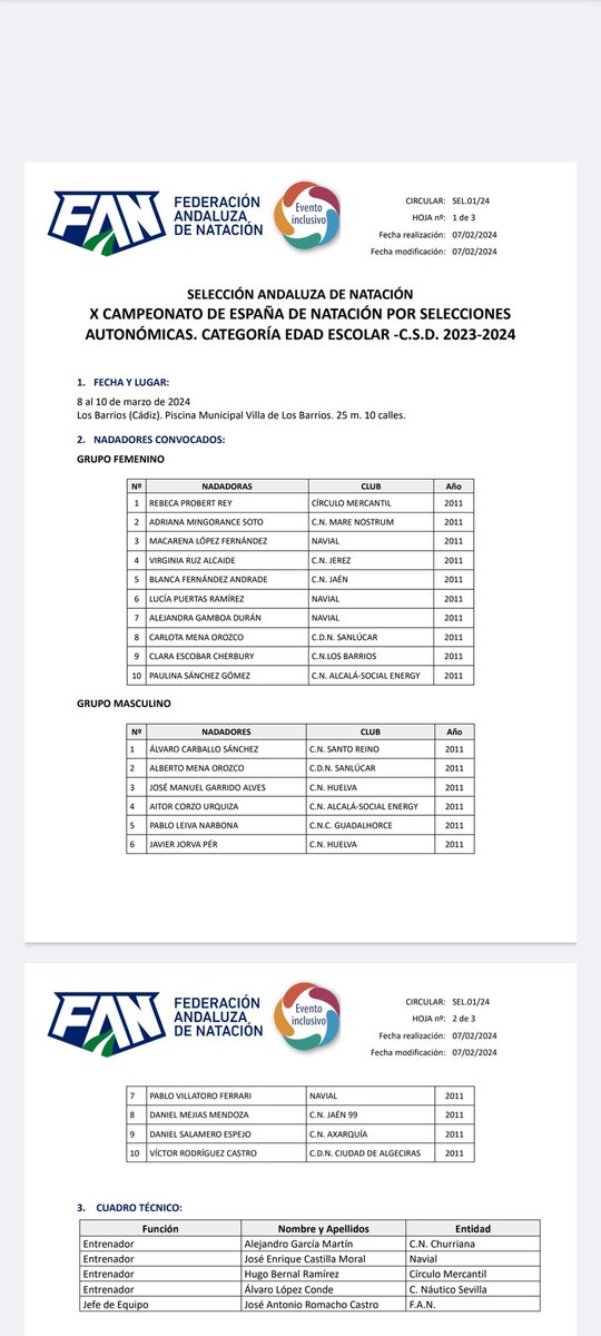 La Nadadora del CN Jerez convocada por la <a href="/fanatacion/">Fed. And. Natación</a> para formar parte de la Selección Andaluza en el próximo Campeonato de España por comunidades 👏🏊💪
<a href="/radiojerez/">Radio Jerez - SER</a> <a href="/ciudadjerez/">Ayuntamiento de Jerez</a> <a href="/ODJerez/">Onda Deportiva Jerez</a> <a href="/diariodejerez/">Diario de Jerez</a> <a href="/OndaJerezRTV/">Onda Jerez RTV</a>