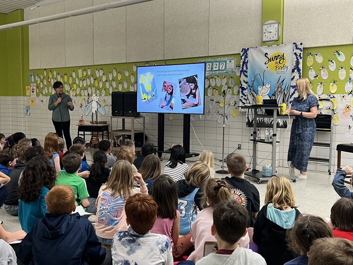 aadrean's tweet photo. Sunny the Firefly made an appearance @WilsonHillElem today!  What an awesome experience for everyone.  #itsworthit https://t.co/Sh88lT1pl5