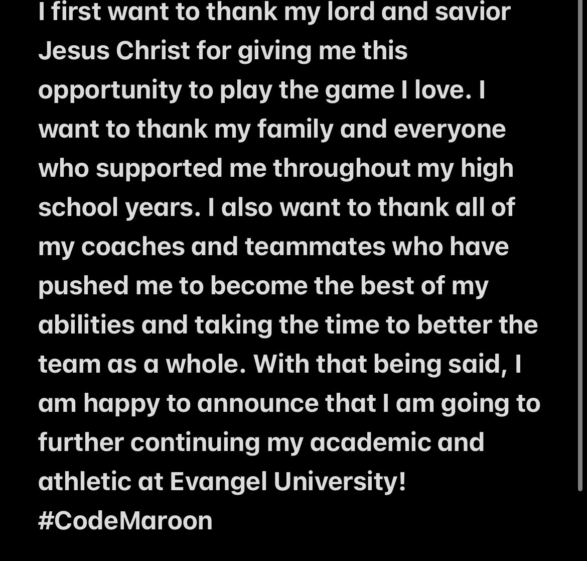 Peyton Woodrome (@woodromepeyton) on Twitter photo #AGTG!! 100% Committed to <a href="/Evangel_FB/">Evangel Football</a>! Let’s work! <a href="/dan_swofford/">Dan Swofford</a> <a href="/coachdannysweet/">Danny Sweet</a> <a href="/Tarrants_GVHS/">Mike Tarrants</a> <a href="/GVEagleFootball/">Grain Valley Football</a> <a href="/iamspartacus14/">David Allie</a> #CodeMaroon #AGTG!! 100% Committed to <a href="/Evangel_FB/">Evangel Football</a>! Let’s work! <a href="/dan_swofford/">Dan Swofford</a> <a href="/coachdannysweet/">Danny Sweet</a> <a href="/Tarrants_GVHS/">Mike Tarrants</a> <a href="/GVEagleFootball/">Grain Valley Football</a> <a href="/iamspartacus14/">David Allie</a> #CodeMaroon