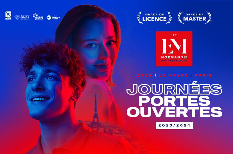 EMNormandie's tweet photo. #Admission2024 🗓️ RDV le 10/02, de 13h à 17h, pour une Journée Portes Ouvertes sur le campus caennais de l'@EMNormandie !
Pour + d'infos : https://t.co/rKZgnH4XcZ https://t.co/UkCv1j9SIe