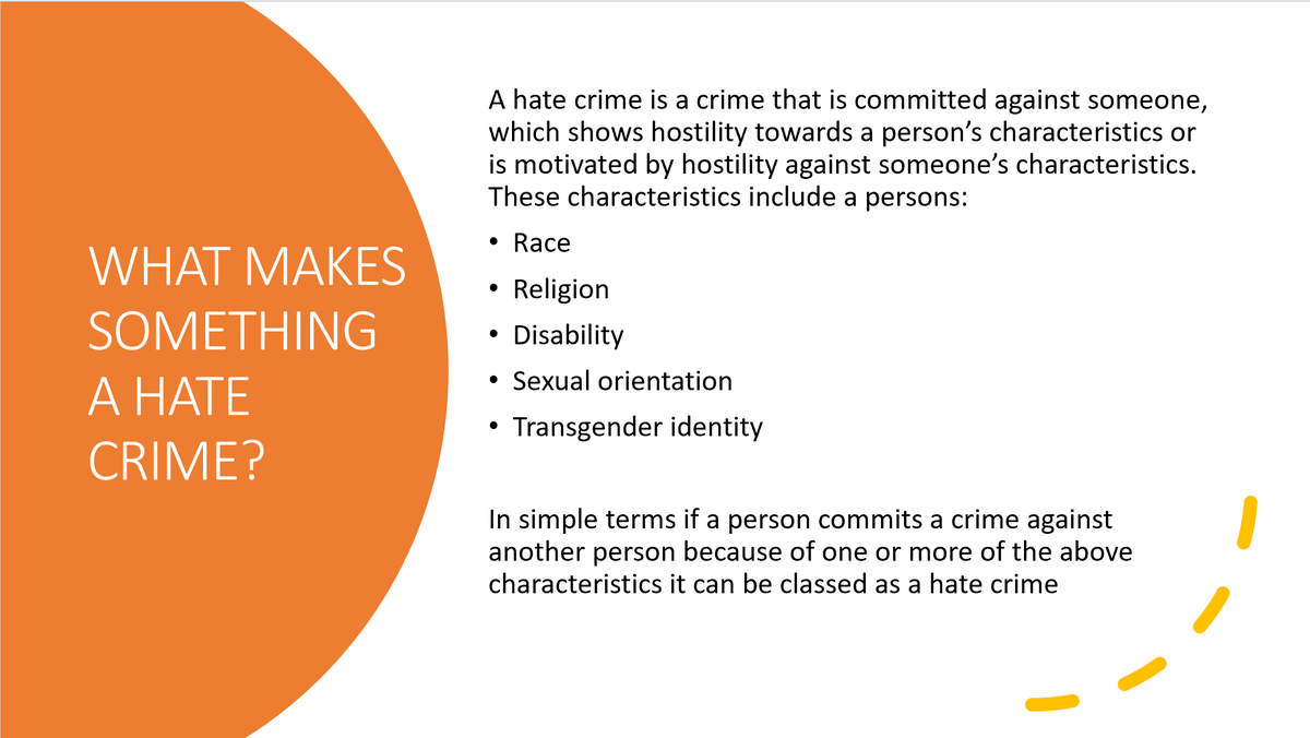 ChloeBradleyNHS's tweet image. Hate Crime Awareness Feed 1/5

What is a Hate Crime?

#hatecrimeawareness #letsendhate