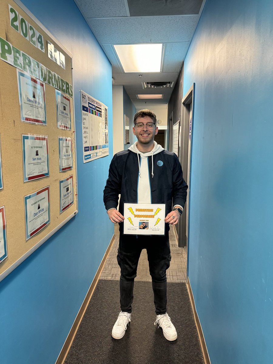 Dr0K0rn's tweet photo. @DylanB_atATT gets us going in 2024 by winning January’s ⚡️Primetime⚡️ Top performer ‼️
Let’s keep them coming all year long 💪 https://t.co/kJ2llGH4CA