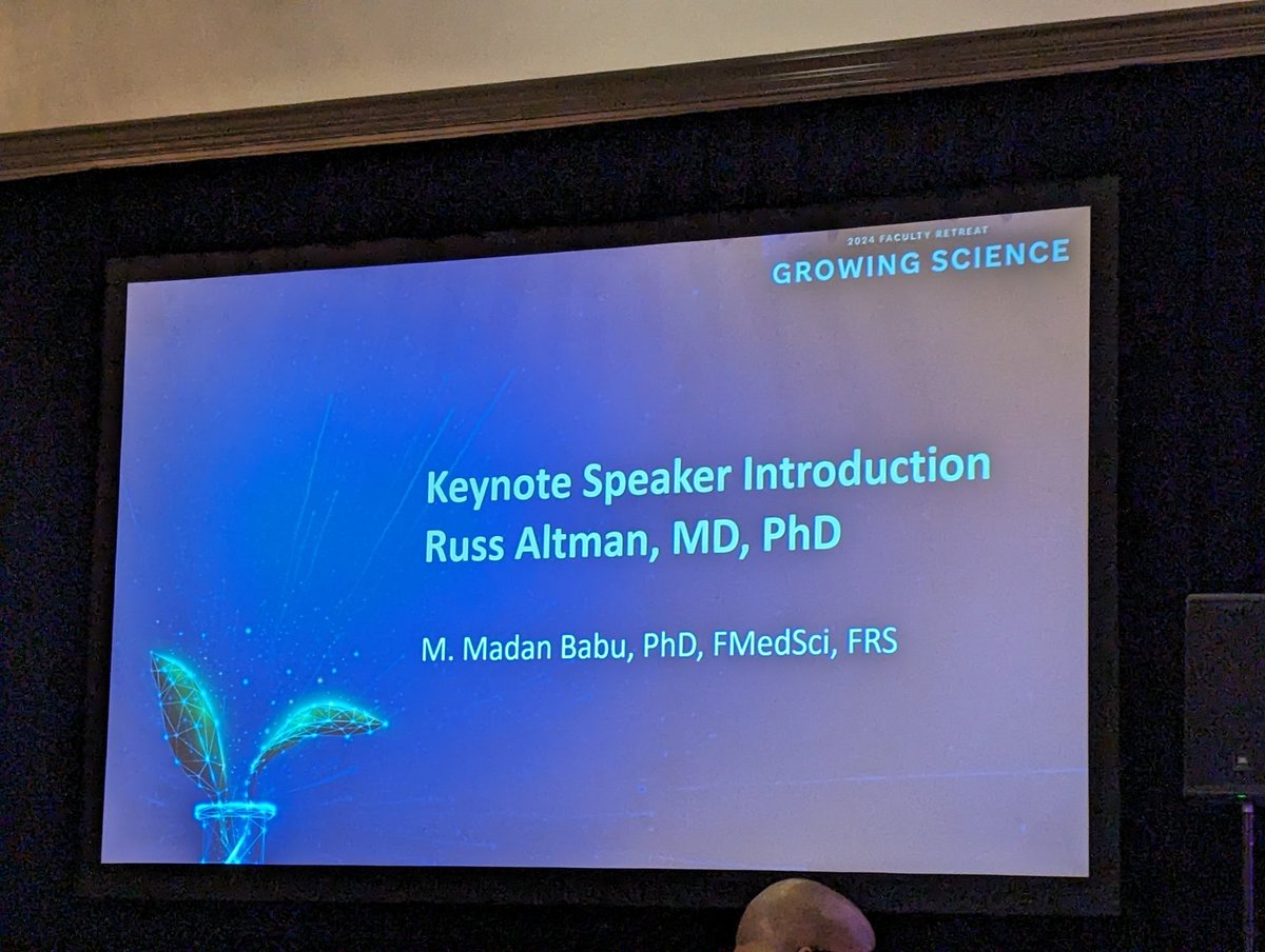 Cyrine Haidar (@cyrineeliana) on Twitter photo Always a pleasure and delight listening to <a href="/Rbaltman/">Russ Altman</a>. This time it's about AI and phenotype detection in Biobanks. <a href="/StJudeResearch/">St. Jude Research</a> #StJudeGrowingScience Always a pleasure and delight listening to <a href="/Rbaltman/">Russ Altman</a>. This time it's about AI and phenotype detection in Biobanks. <a href="/StJudeResearch/">St. Jude Research</a> #StJudeGrowingScience