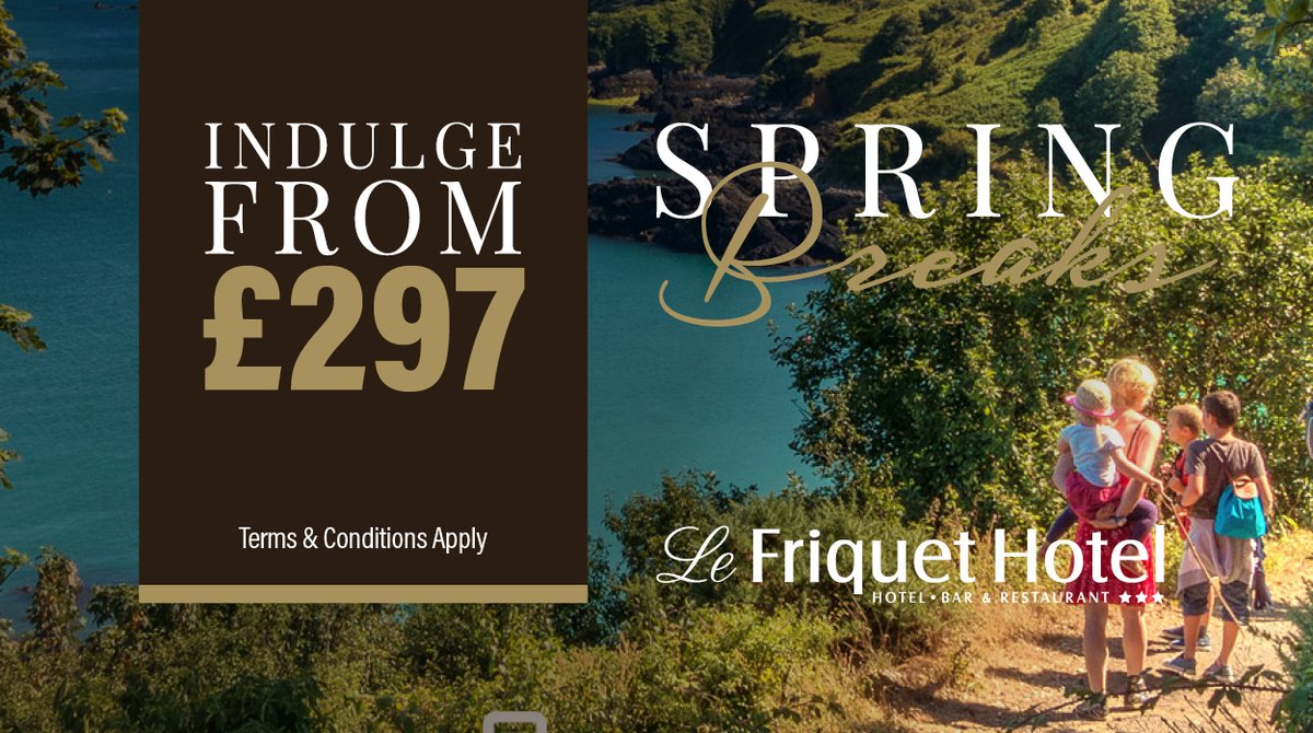 Guernsey Spring Breaks FROM ONLY £297.00 p.p.
Le Friquet Hotel Guernsey 4 night Spring Breaks during April include:

To book email stay@lefriquethotel.co.uk

#springbreaks