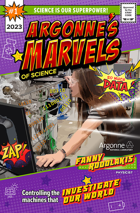advancedphoton's tweet photo. It’s a bird. It’s a plane. It’s superheroes of science!

@Argonne created comic book covers highlighting some of the amazing researchers turning science fiction into science fact. #TheMarvels

https://t.co/9kld1GwoKW https://t.co/Mjuw8EU147