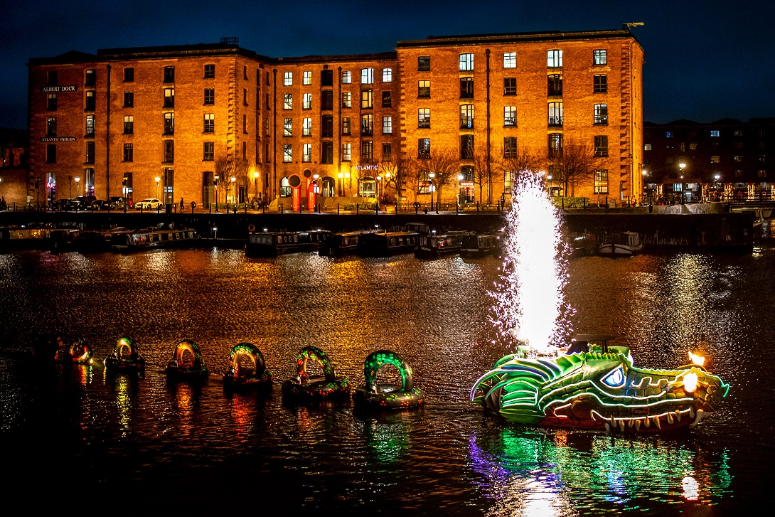 Liverpool's Lunar New Year celebrations start tonight 5.30-9pm for the next 3 nights.

Check out the beautiful Boy and the Pearl projections <a href="/stlukesboc/">St Luke's Bombed Out Church</a> &amp; head to <a href="/albertdock/">Albert Dock</a> to see a 22m fire-breathing dragon as well as some fiery performances.

bit.ly/3uuHTuq